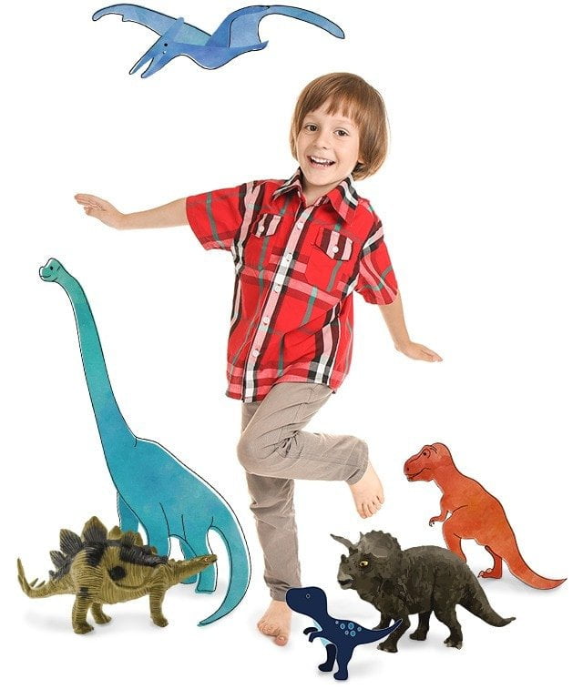 Puzzle infantil de dinosaurios con tus propias fotos