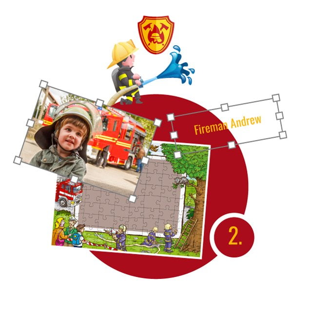 Cómo diseñar un puzzle de bomberos Paso 2