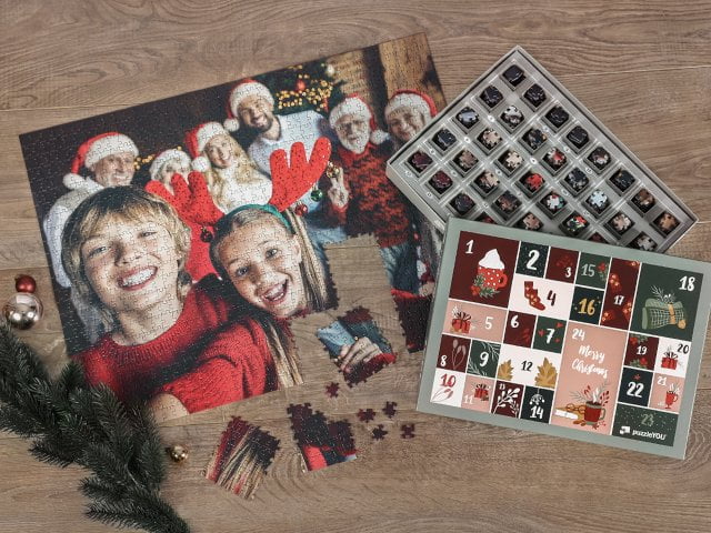 Puzzle-Calendario de Adviento con tus propias fotos