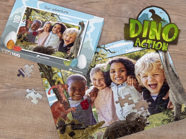 Puzzle de dinosaurios para niños