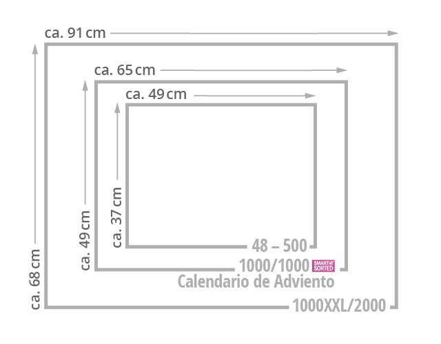Tamaño del Marco para Puzzle
